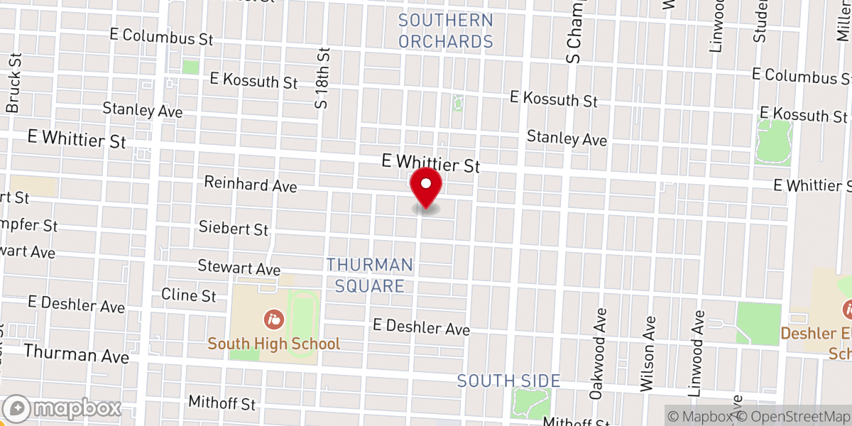 Map showing location of Winds of Restoration Ministries