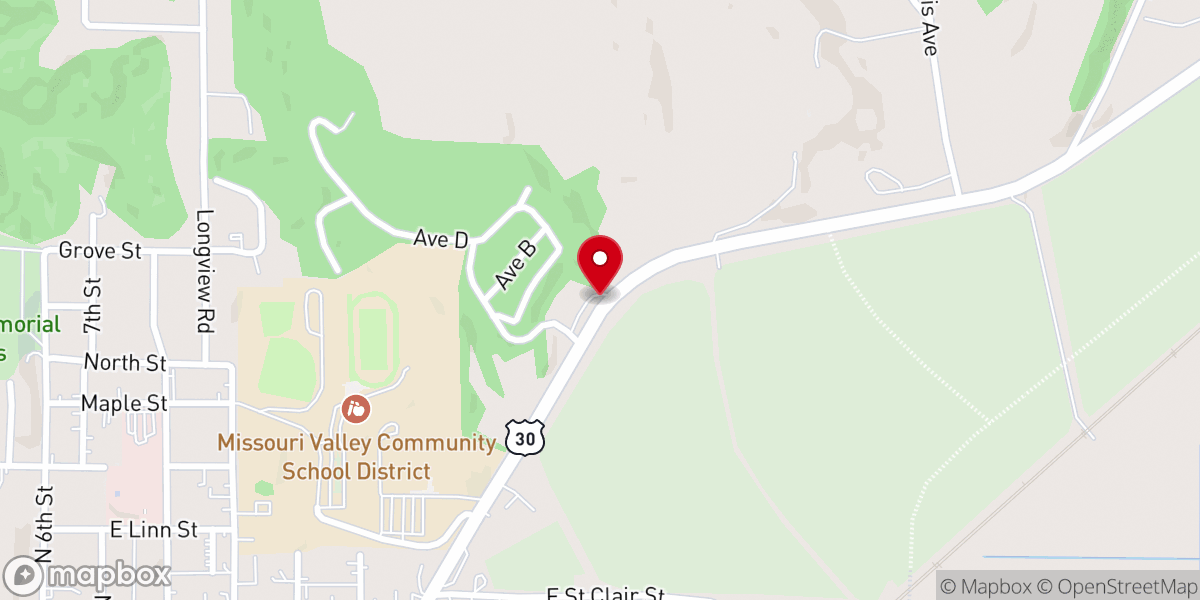 Map showing location of Sunrise Community Church