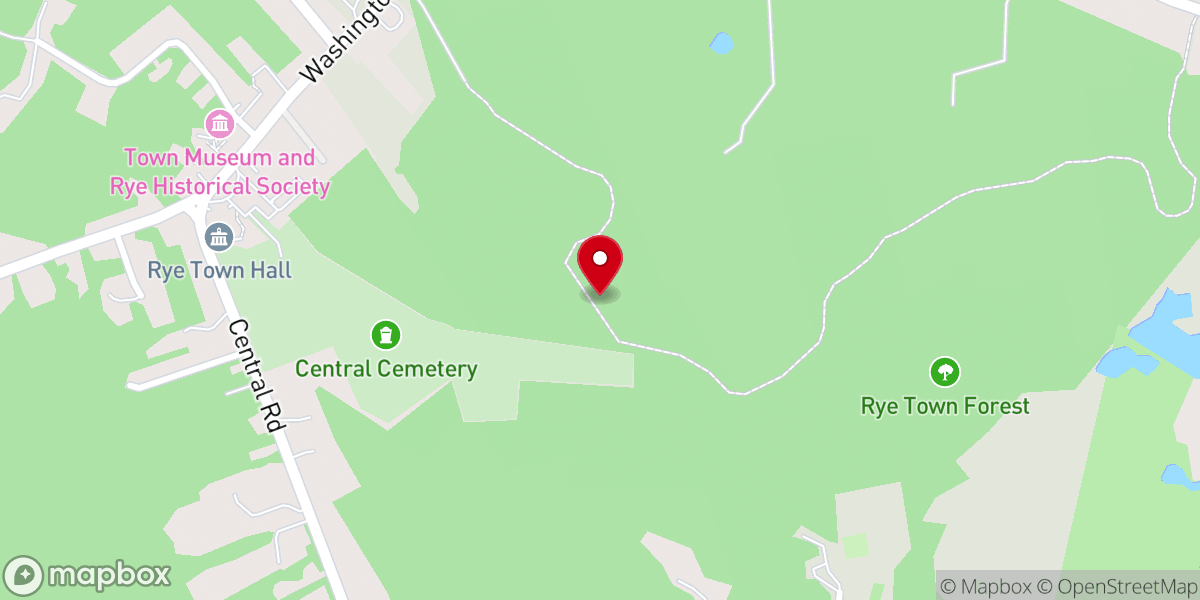 Map showing location of Rye Congregational Church