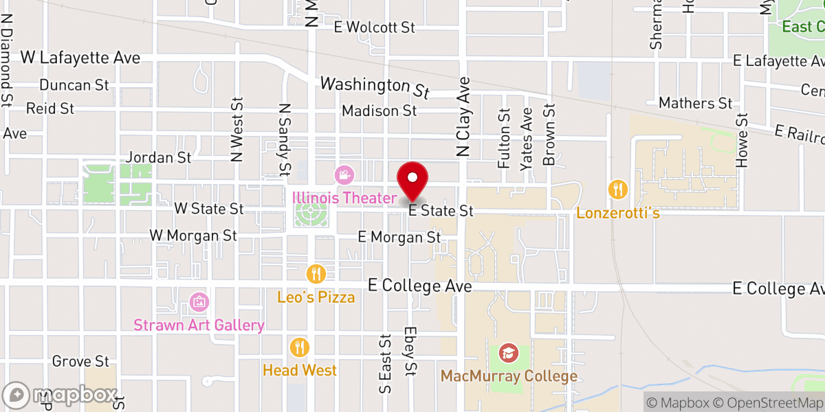 Map showing location of Knights of Columbus