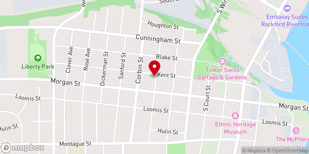 Map showing location of Saint Anthony of Padua Church