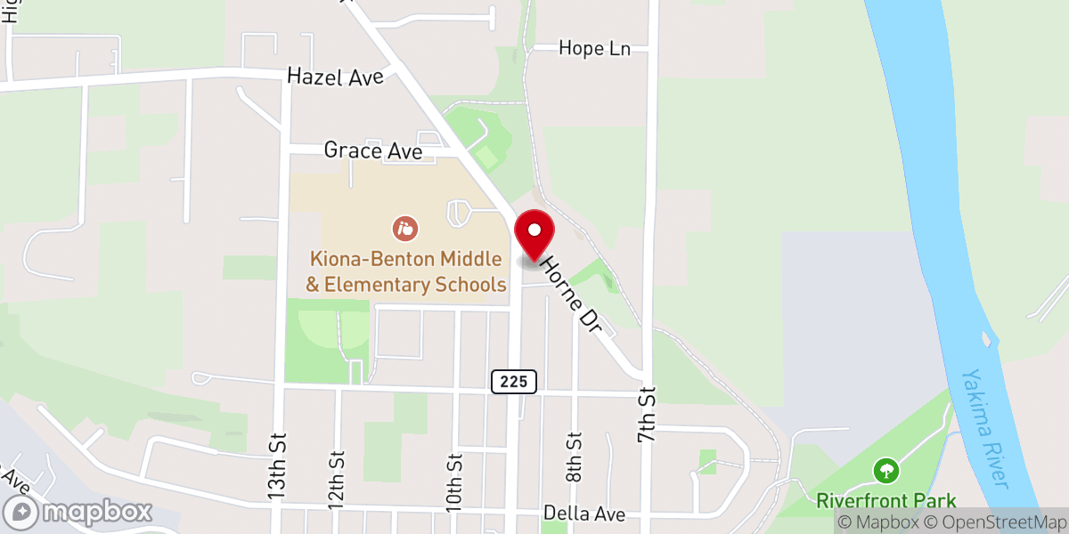 Map showing location of United Methodist Church