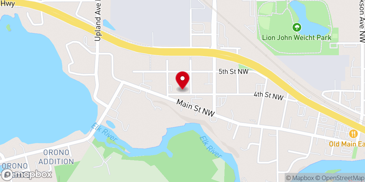 Map showing location of Holy Trinity Episcopal Church