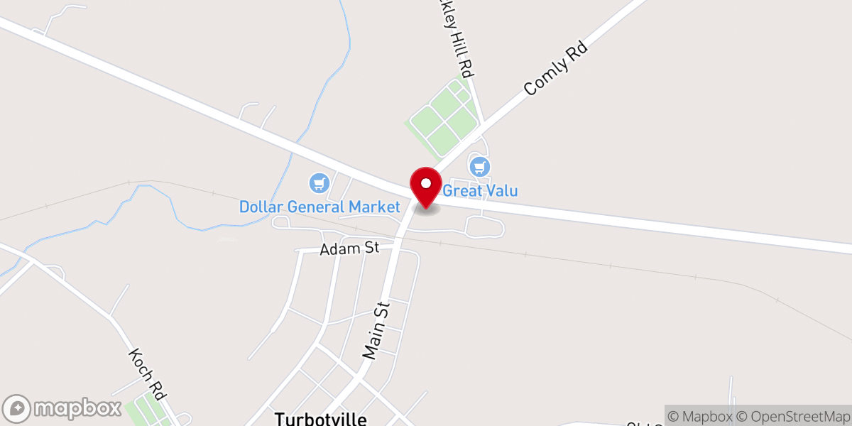 Map showing location of The Old Farmer's Table
