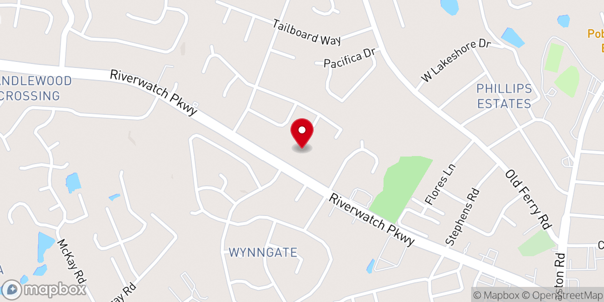 Map showing location of Prince of Peace Church