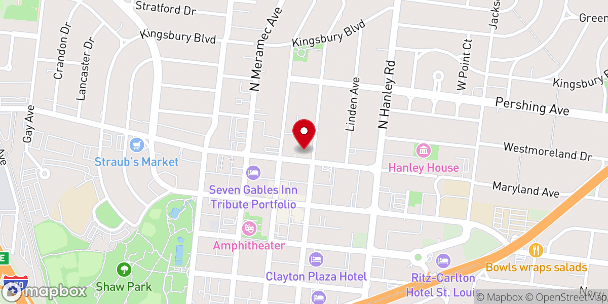 Map showing location of The Gathering Clayton