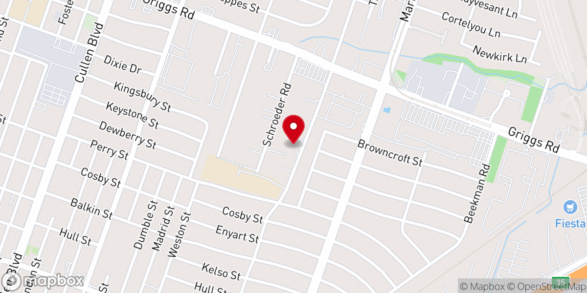 Map showing location of Zion Temple COGIC