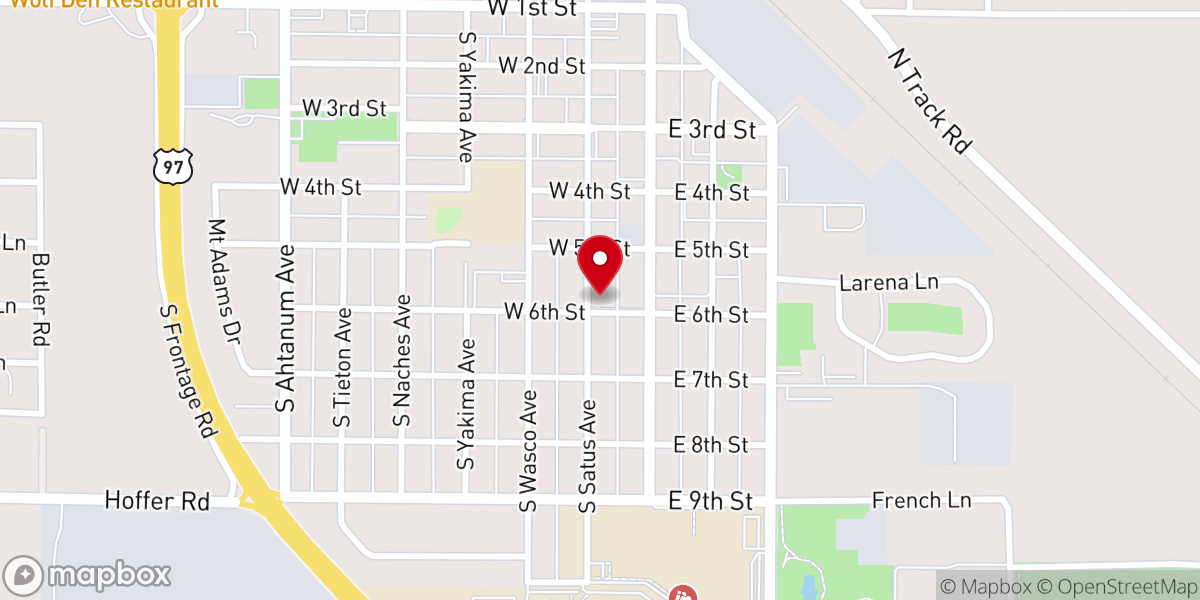 Map showing location of St. Peter Claver Catholic Church