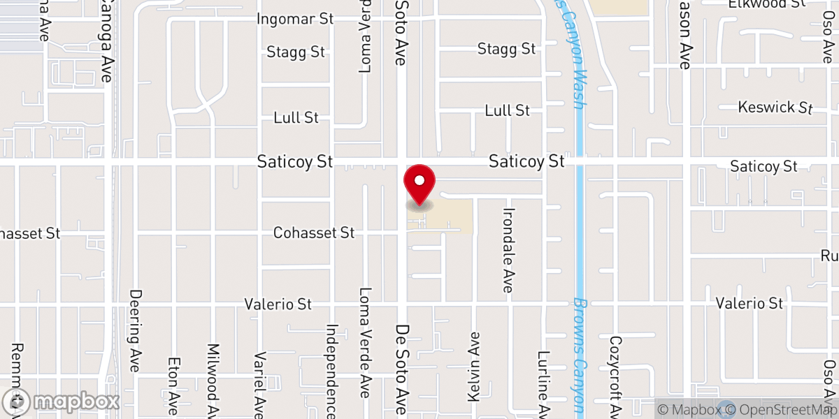Map showing location of Faith Lutheran Church