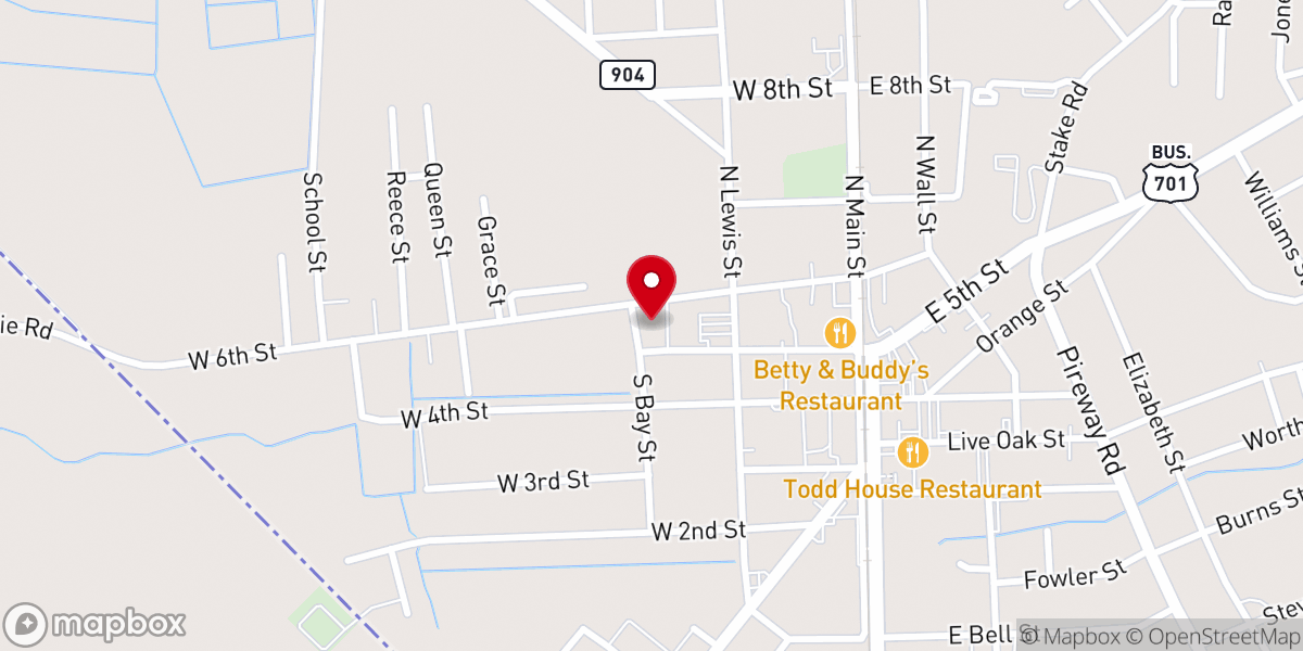Map showing location of St Matthew A.M.E. Church