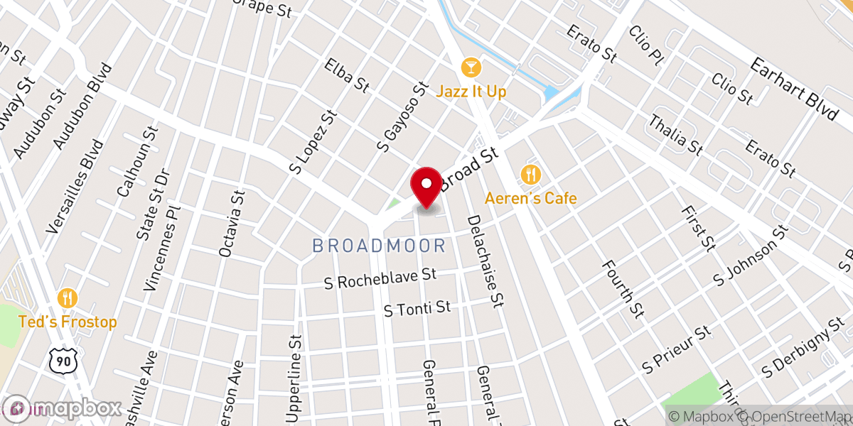 Map showing location of Blessed Trinity Parish
