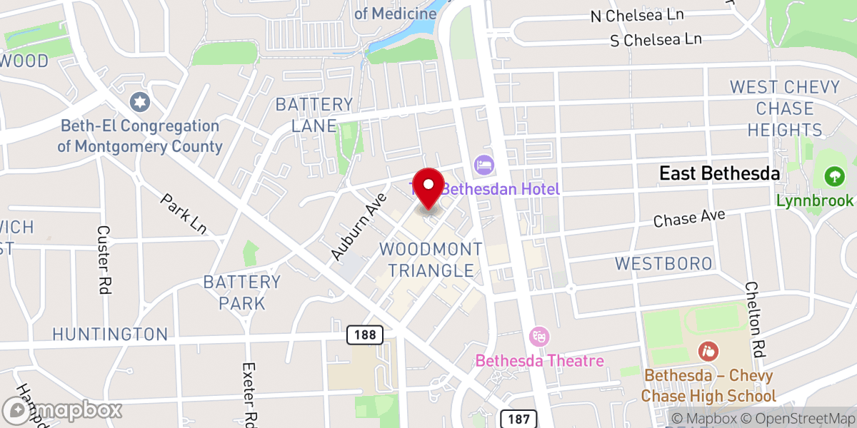 Map showing location of Triangle Towers