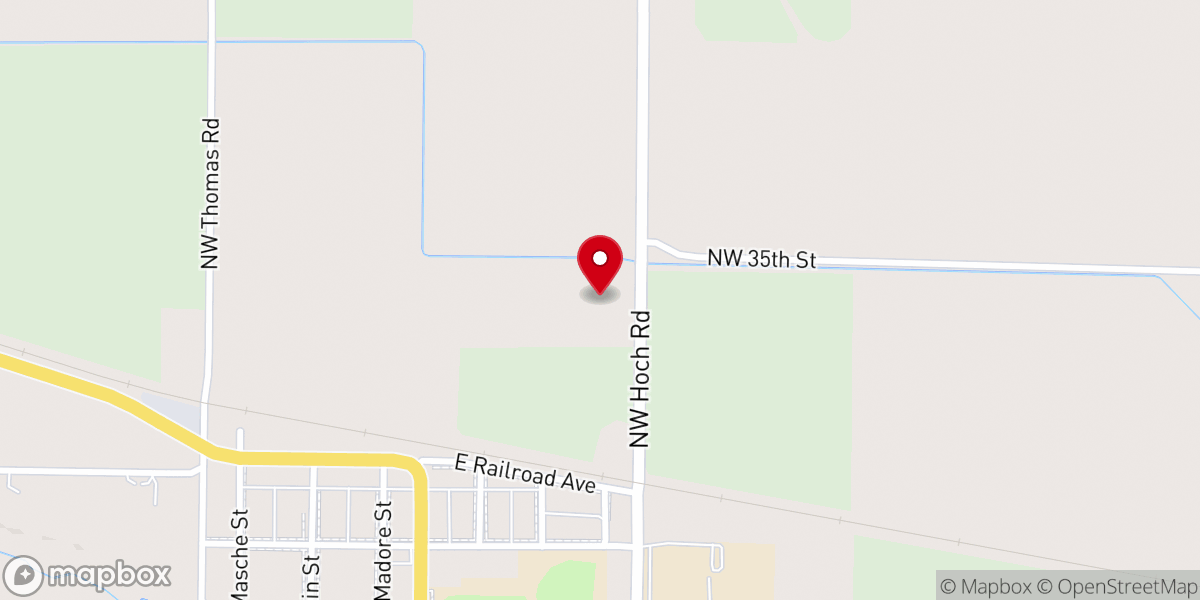 Map showing location of First Baptist Church of Silver Lake