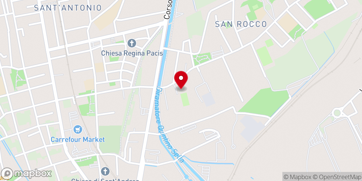 Map showing location of Unione Sportiva Dilettantistica San Rocco calcetto Oratorio