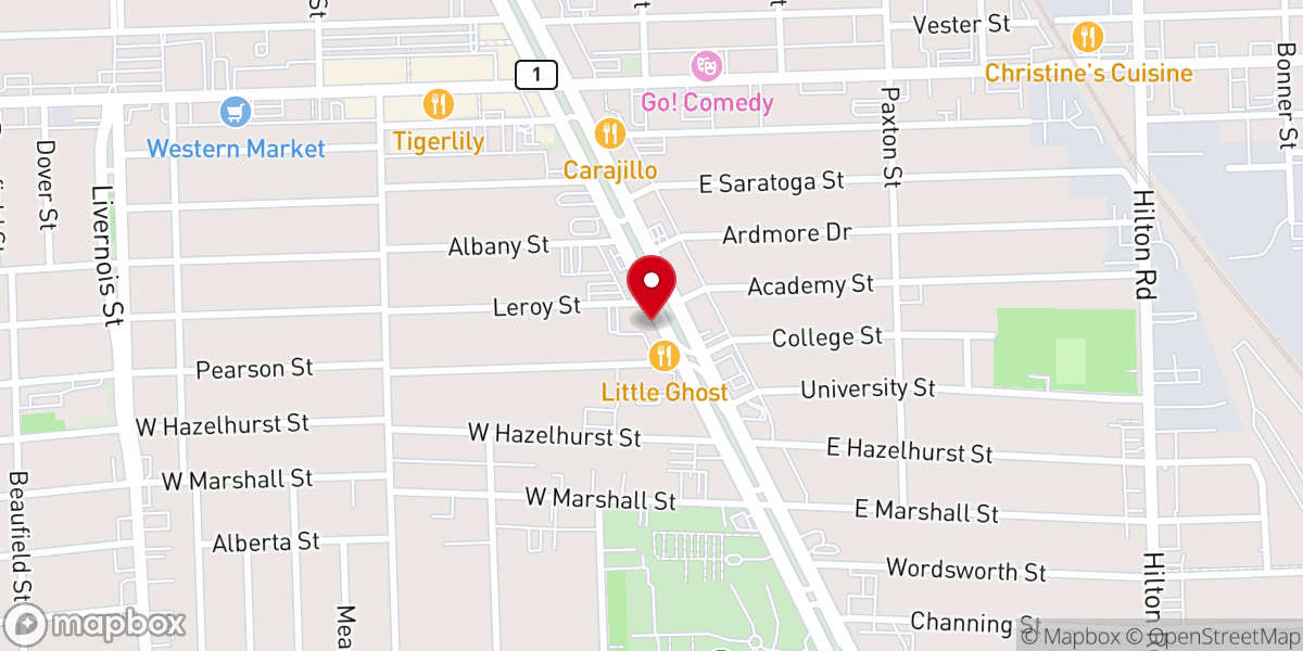 Map showing location of First United Methodist Church of Ferndale