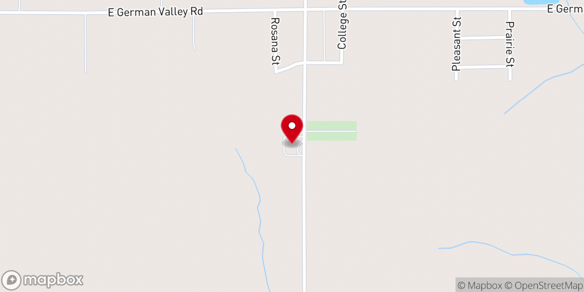 Map showing location of Silver Creek Reformed Church