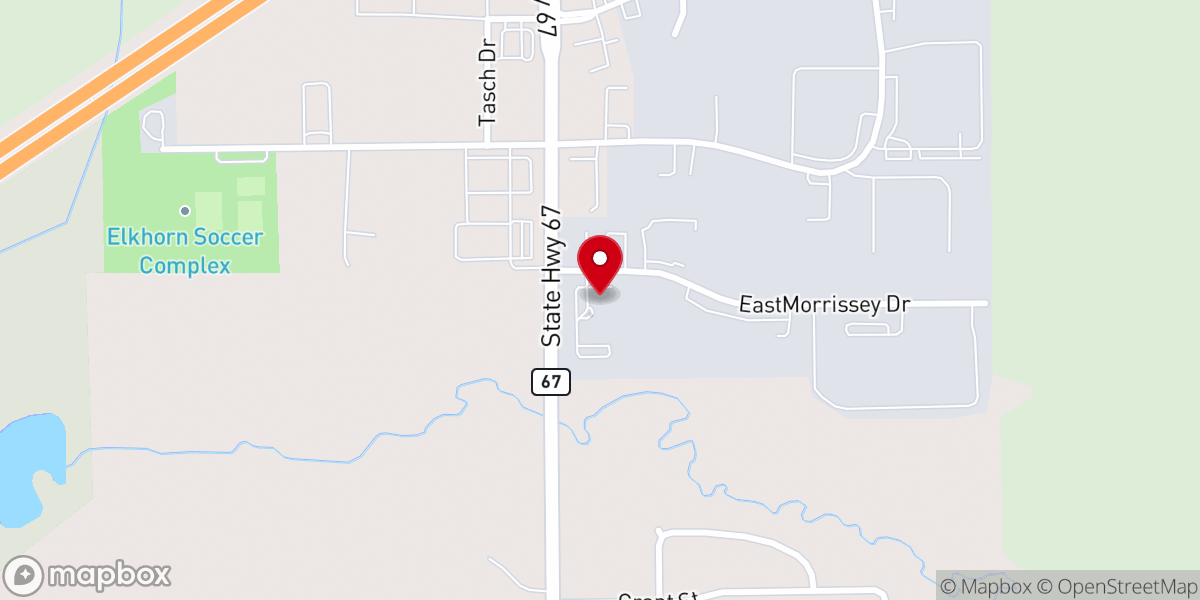 Map showing location of Aurora Health Center