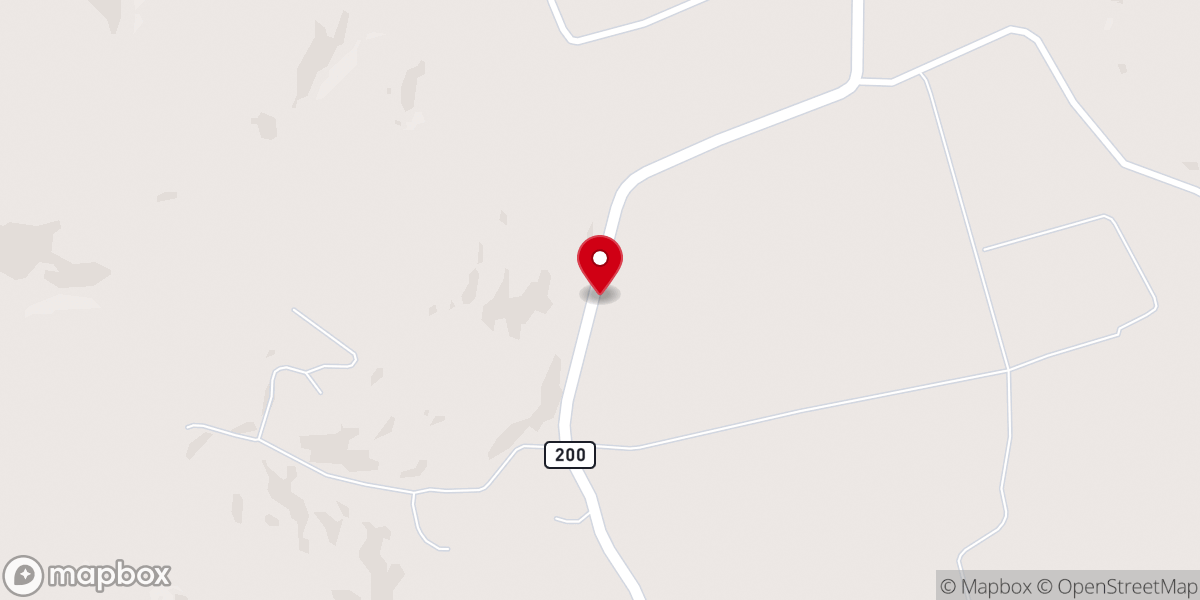 Map showing location of Shearer Valley Church