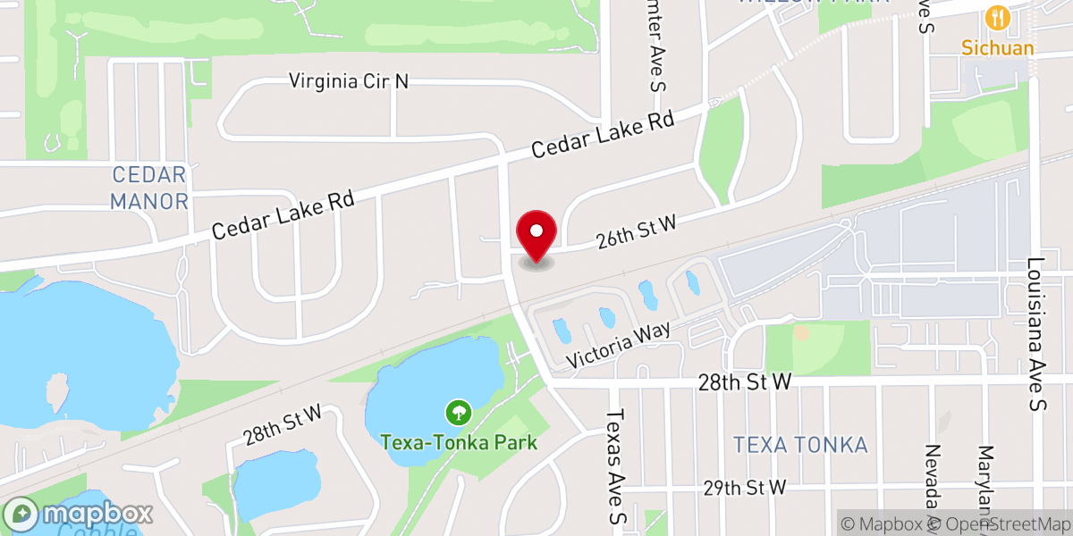 Map showing location of Westwood Lutheran Memorial Foundation