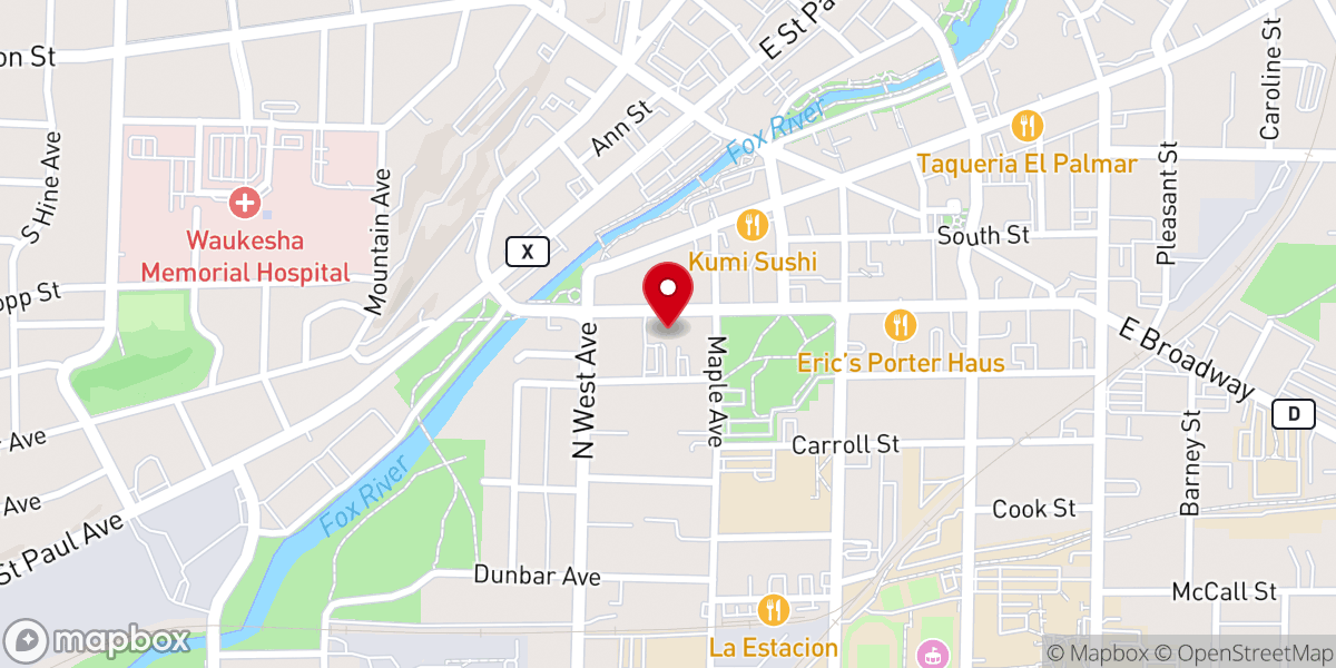 Map showing location of First German Reformed Church