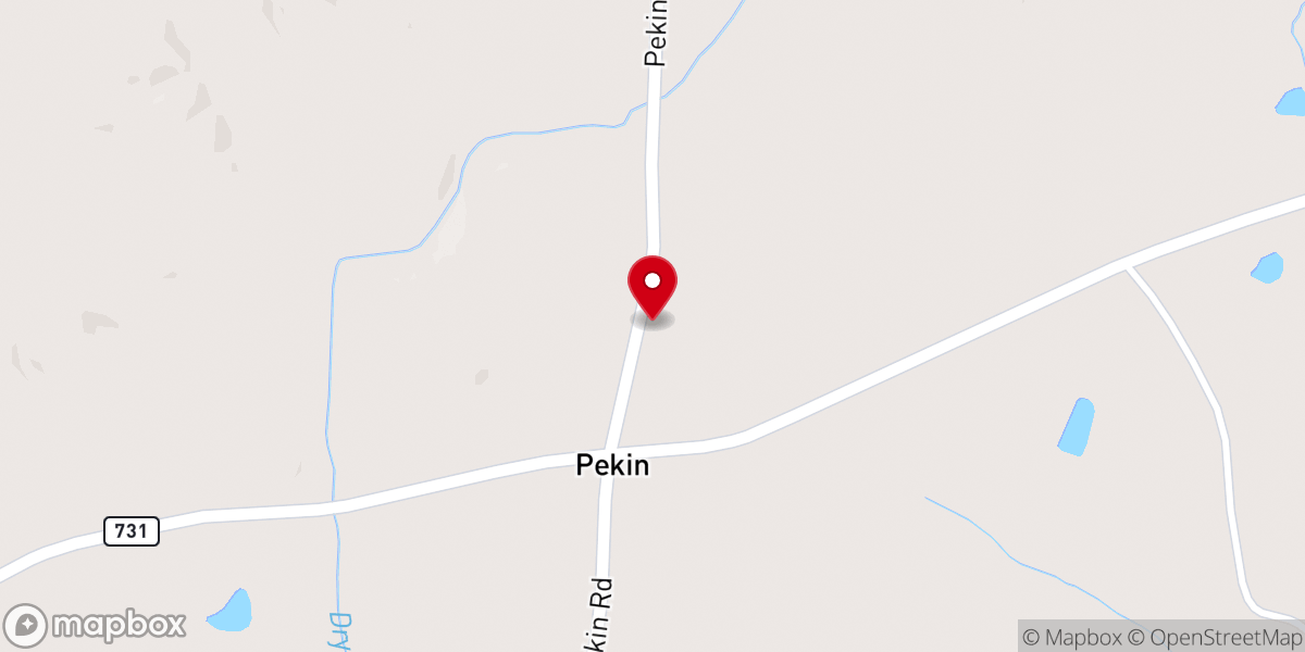Map showing location of Parsons Grove Church