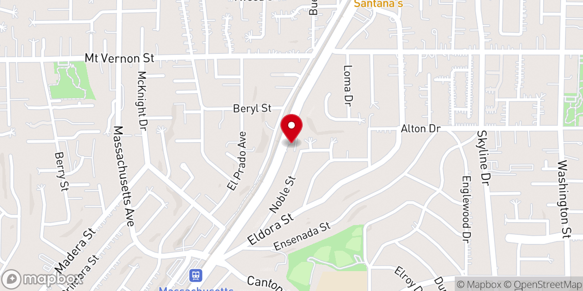 Map showing location of Lemon Grove Foursquare Church