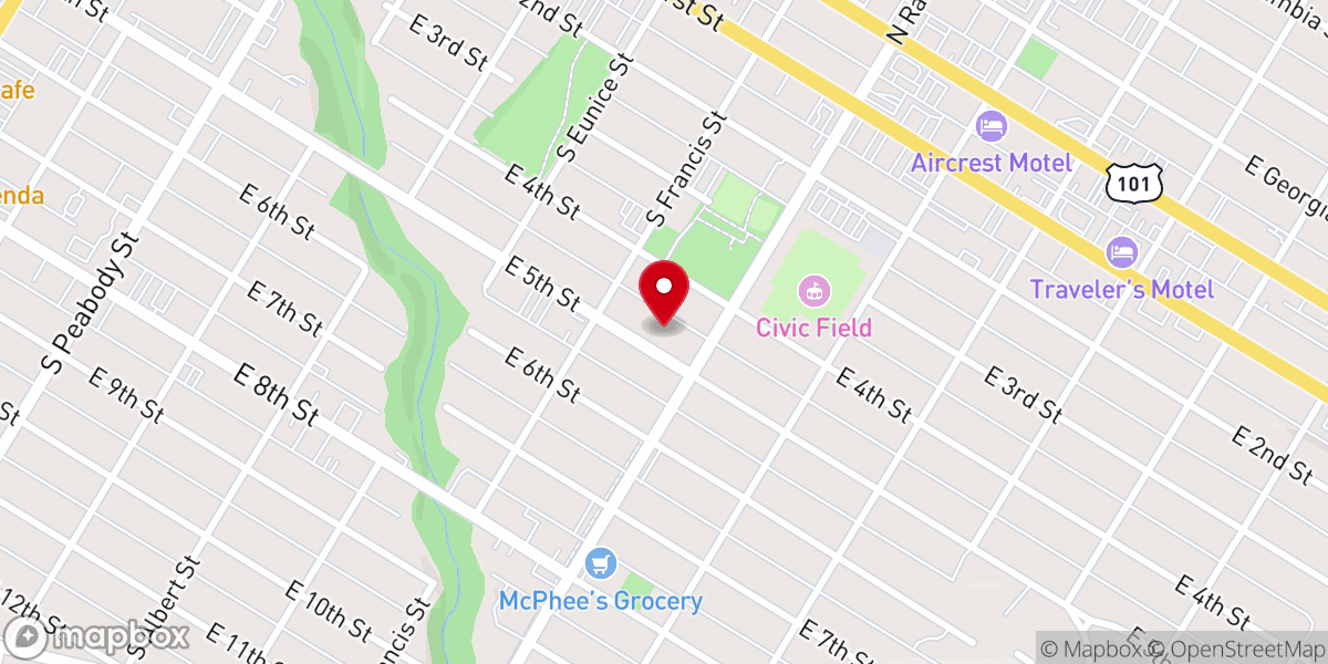 Map showing location of Specialty Services II
