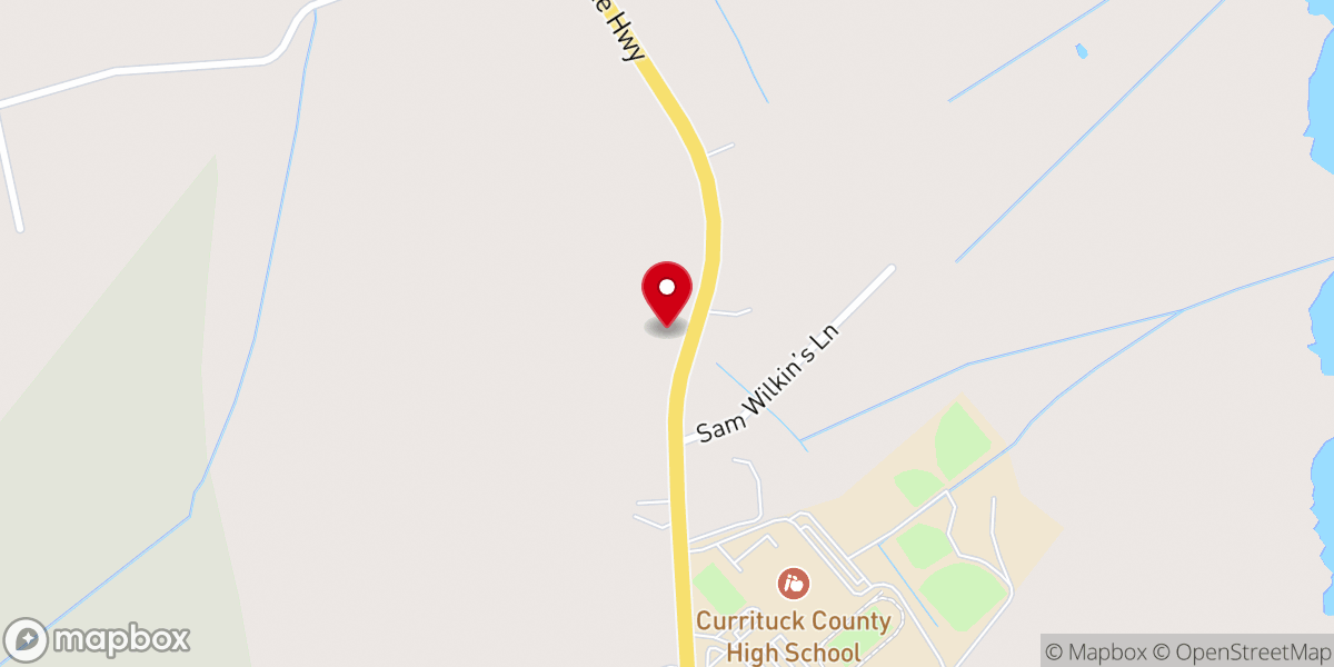 Map showing location of New Life of Currituck