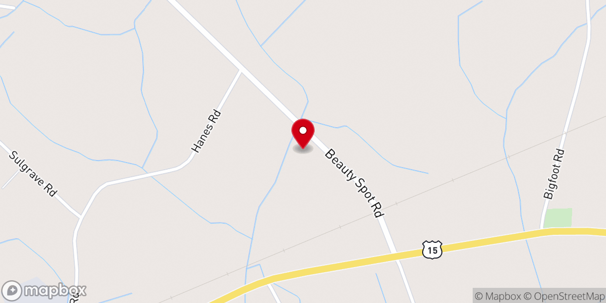 Map showing location of St Beulah Baptist Church
