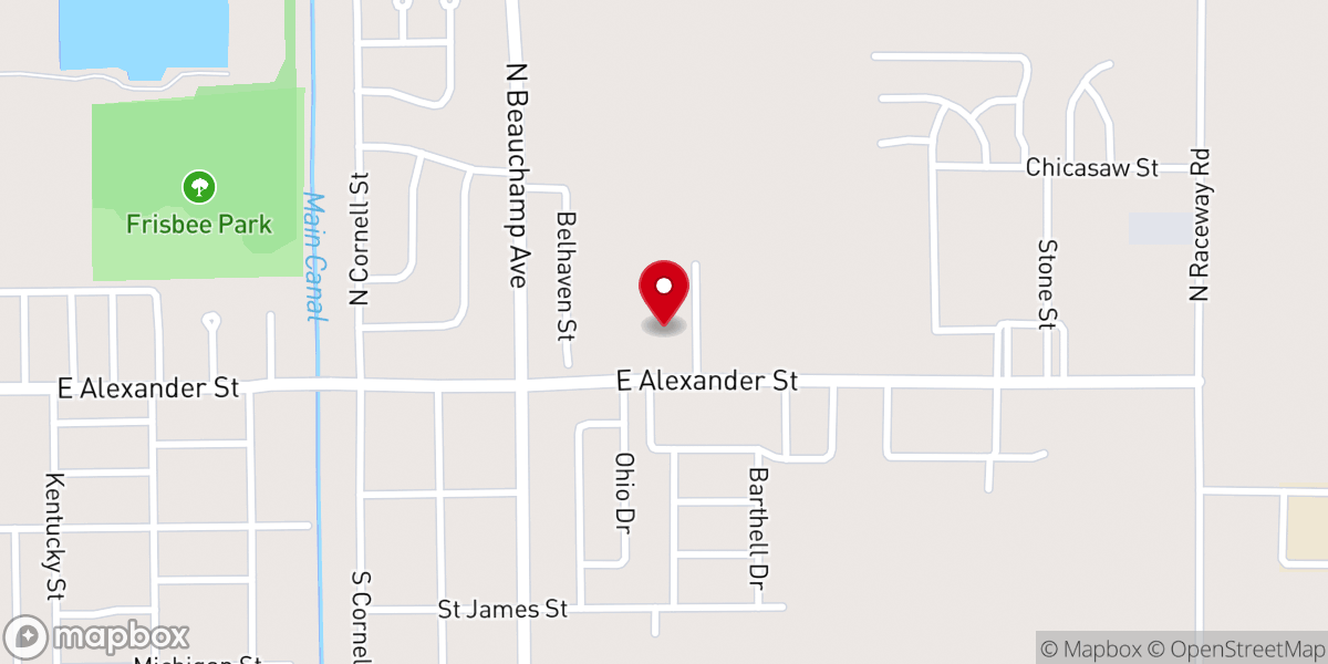 Map showing location of House Of Prayer Church Of God