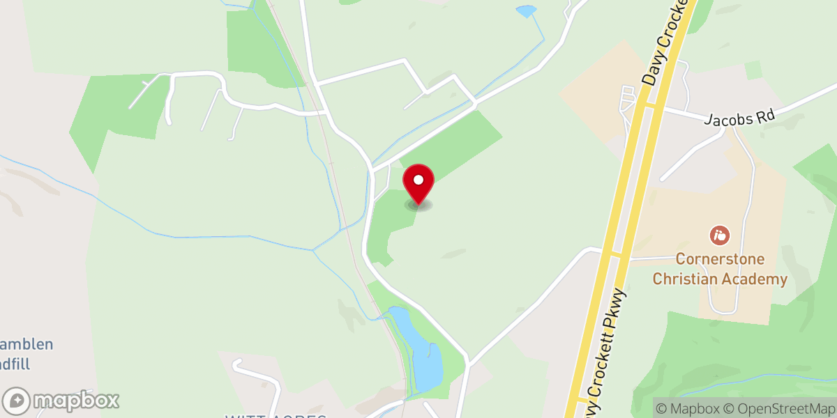 Map showing location of Watkins Chapel