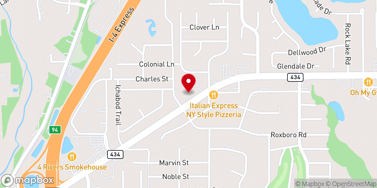 Map showing location of Ascension Presbyterian Church