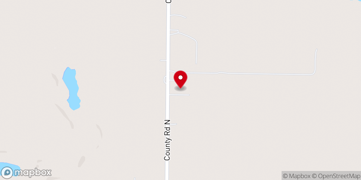 Map showing location of Homestead Baptist Church