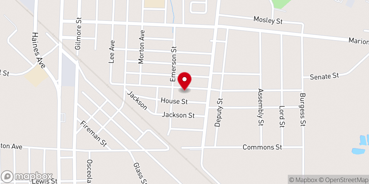 Map showing location of Light of the World Ministries