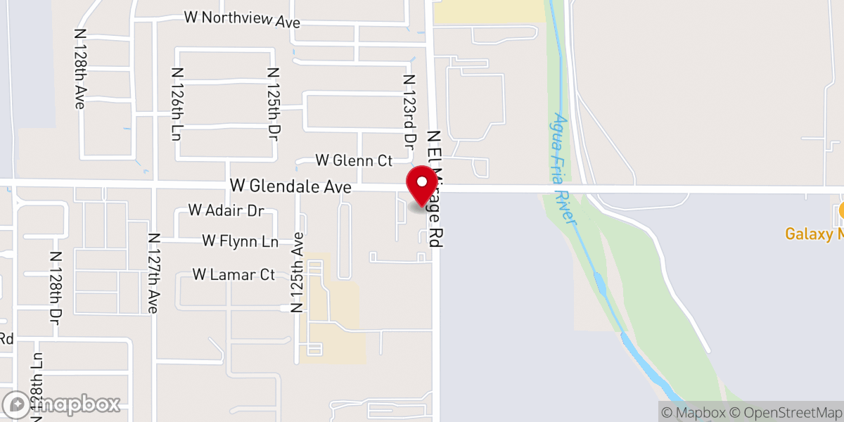 Map showing location of Western Hills Baptist Church