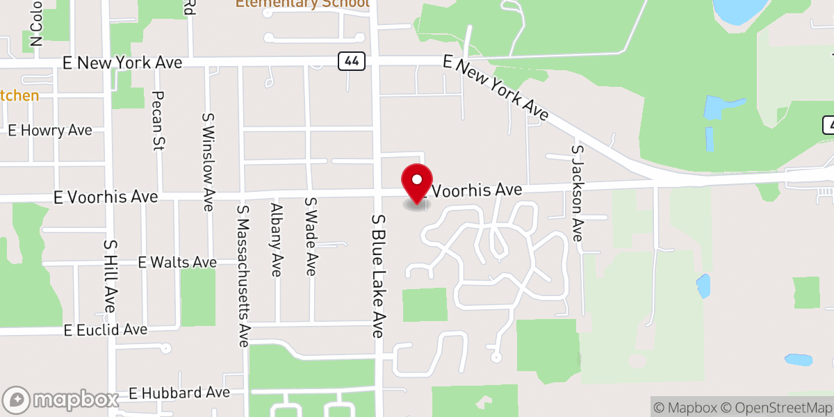 Map showing location of Christ United Fellowship