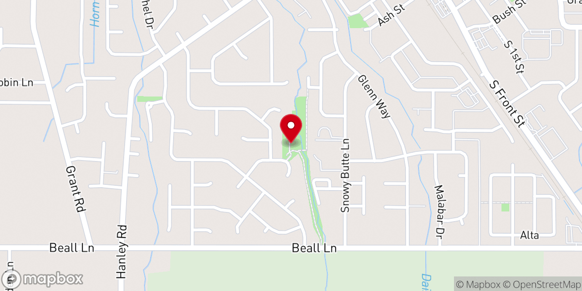 Map showing location of Flanagan Park