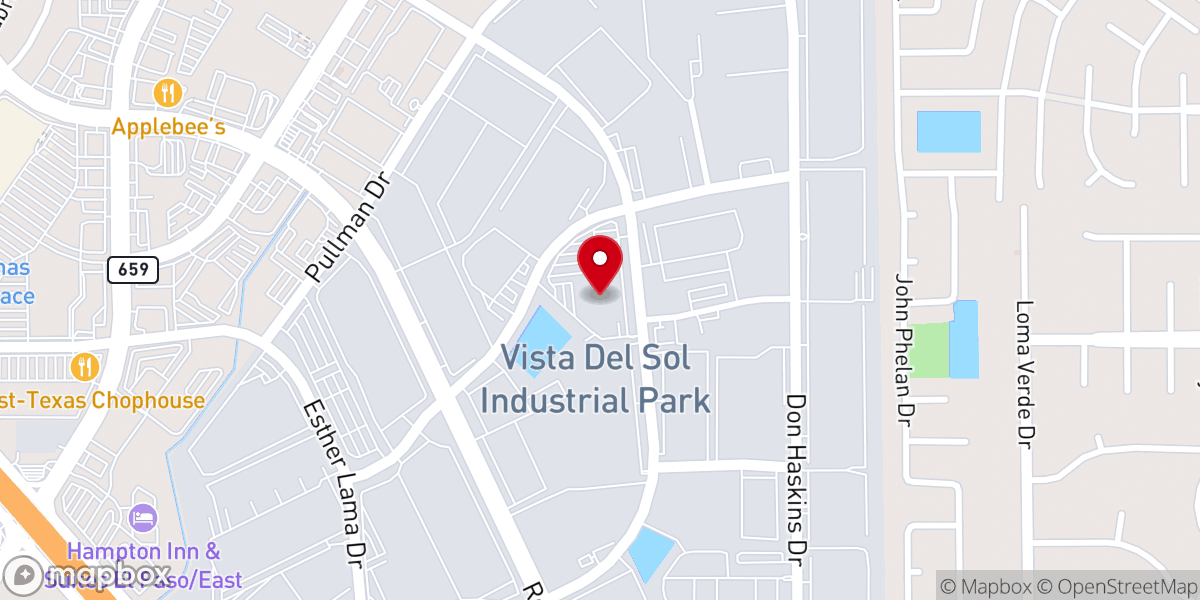 Map showing location of centro vida