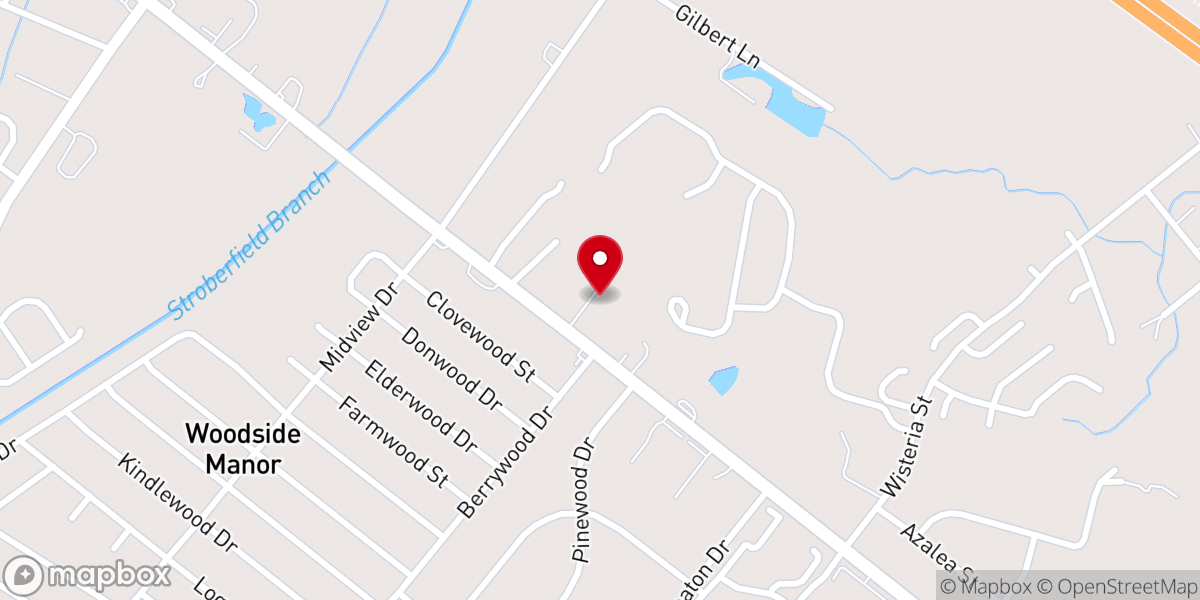 Map showing location of New Beginnings Christian Church