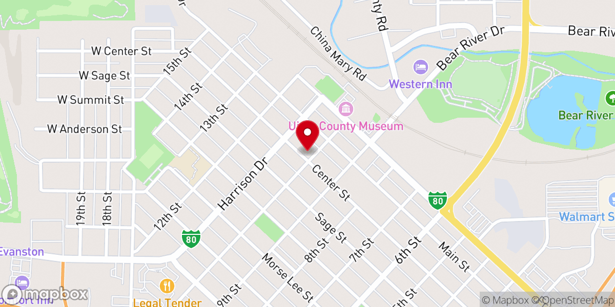 Map showing location of Union Presbyterian Church