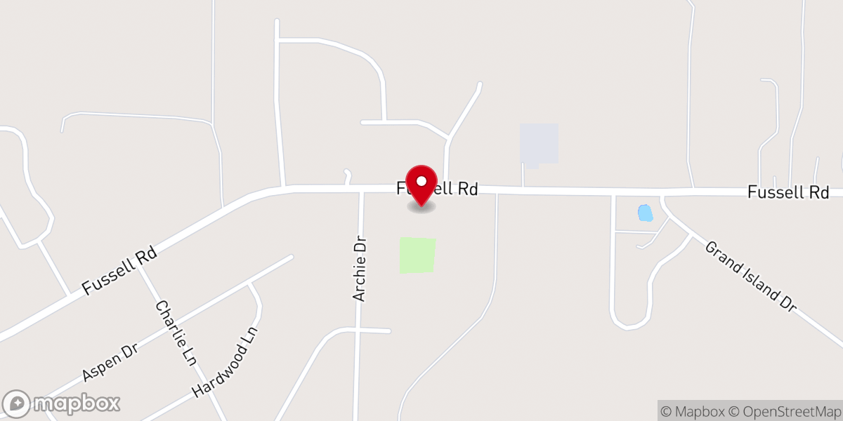 Map showing location of Green Pastures Primitive Baptist Church