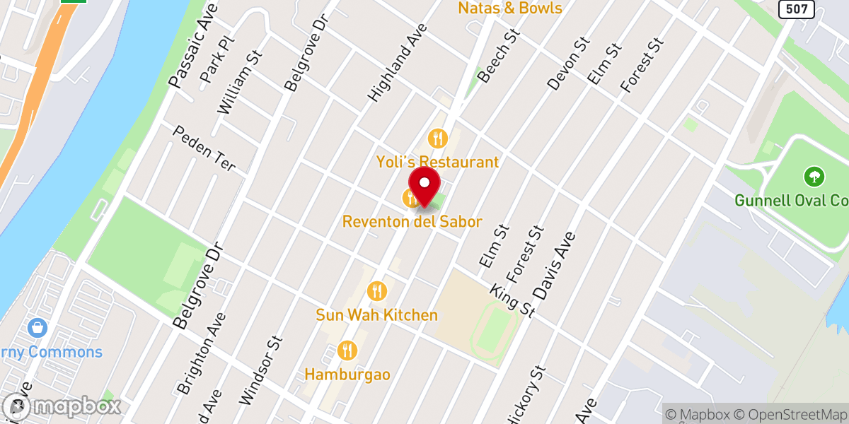 Map showing location of Sacred Heart ANCC