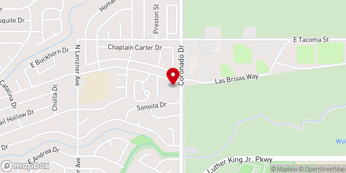 Map showing location of Life in Christ Ministries Inc