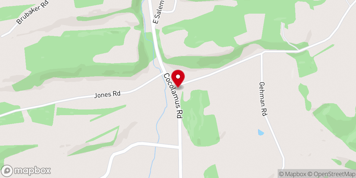 Map showing location of Delaware Mennonite Church