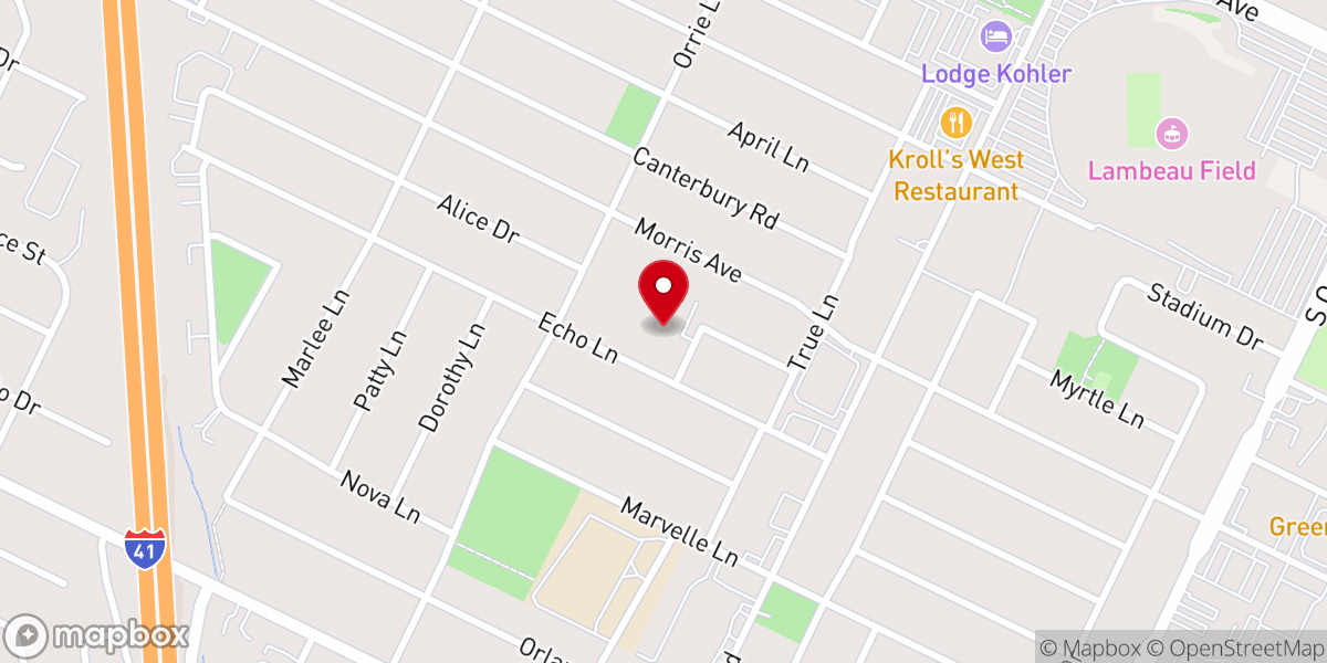 Map showing location of New Hope United Methodist Church