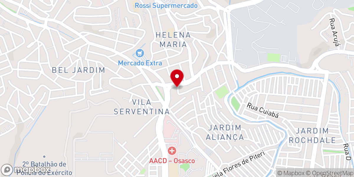 Map showing location of Primeira Igreja Evangelica Pentecostal Casa de Isr