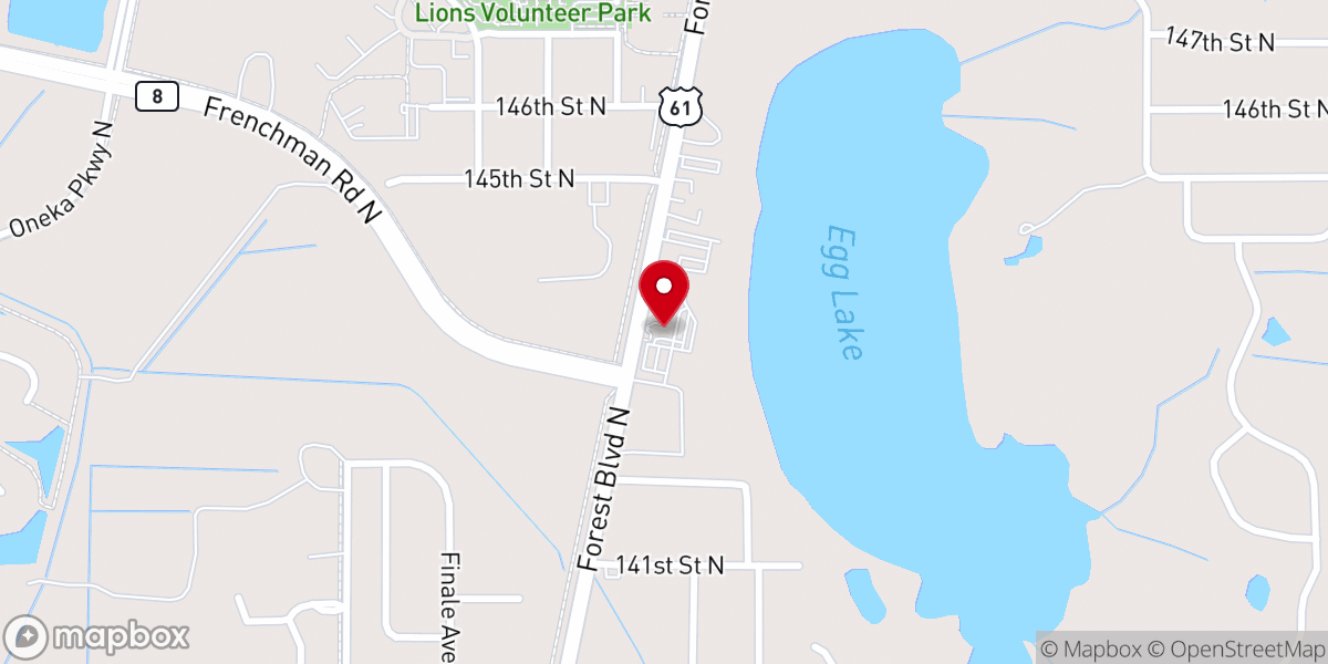 Map showing location of St. Genevieve Catholic Church - Hugo Site