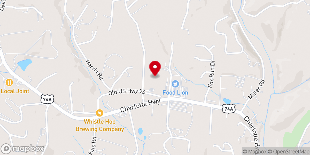 Map showing location of Fairview Christian Fellowship (PCA)