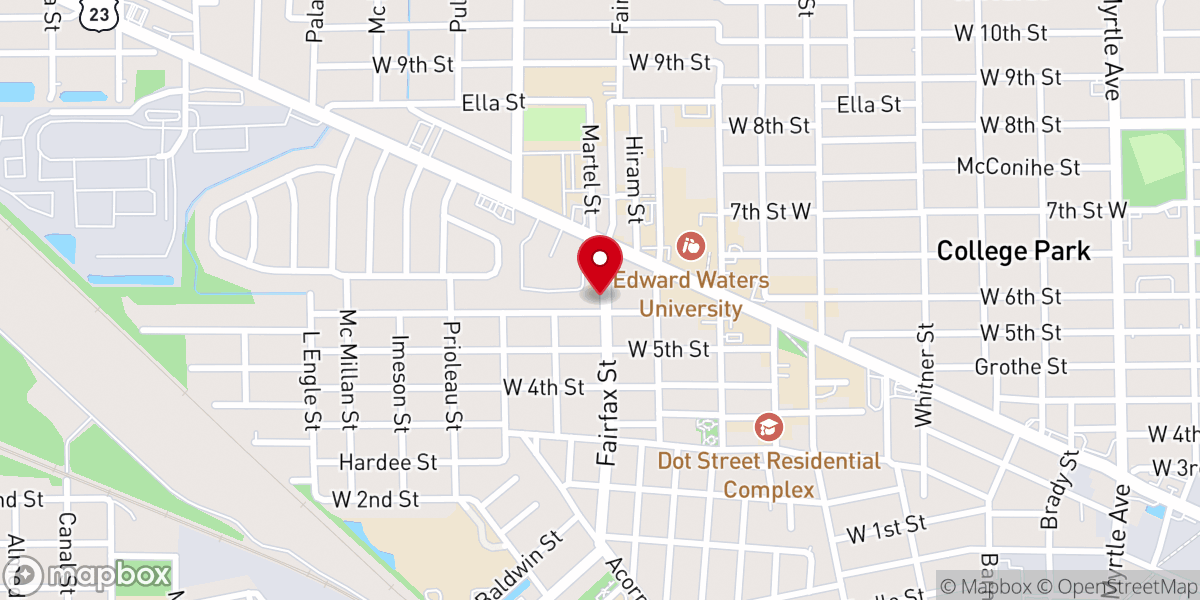 Map showing location of Christians United Church