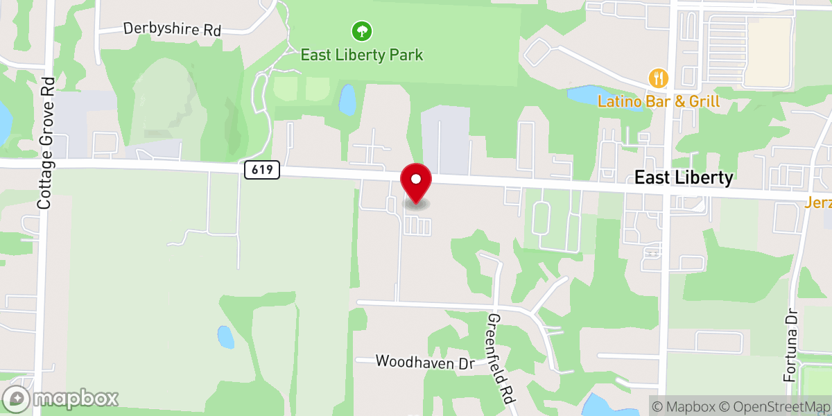 Map showing location of Green Valley United Methodist Church - Green Ohio
